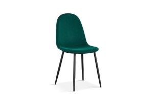 Chaise 'Boy' Velours Vert