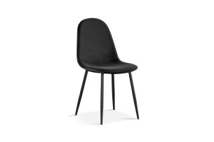 Chaise 'Boy' Velours Noir
