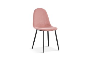 Chaise 'Boy' Velours Rose