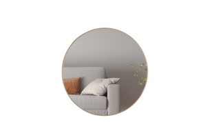 Miroir 'Ria' 80x80 Chêne vieilli