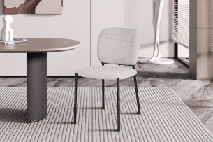 Chaise 'Sophia' Tissu Beige