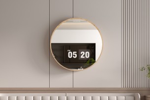 Miroir 'Roxy' 80x80 Chêne vieilli