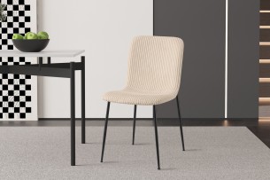 Chaise 'Alice' Corduroy Beige