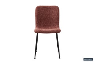 Chaise 'Alice' Bouclé Rose