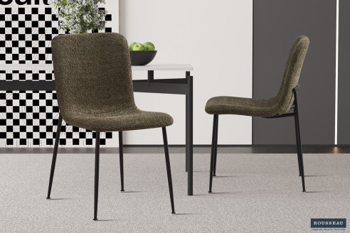 Chaise 'Alice' Bouclé Vert