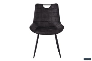 Chaise 'Nina' Velours Gris