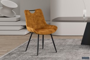 Chaise 'Nina' Velours Or