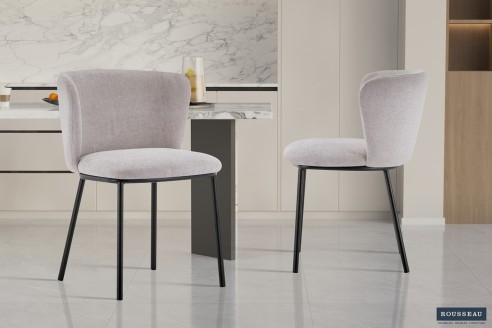 Chaise 'Arthur' Tissu Ote Belfast 23 Beige