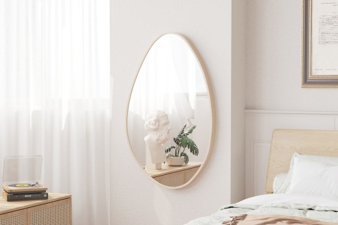 Miroir 'Romi' 80x50 Chêne vieilli