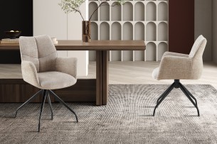 Chaise 'Lamor' Pivotant à 0 Tissu Davis Perfect Harmony 04 Sable