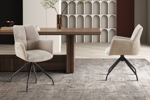 Chaise 'Lamor' Pivotant à 0 Tissu Davis Perfect Harmony 04 Sable