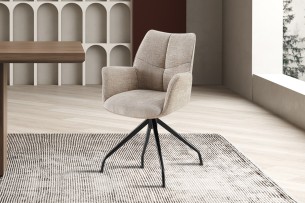 Chaise 'Lamor' Pivotant à 0 Tissu Davis Perfect Harmony 04 Sable