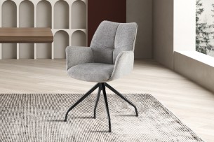 Chaise 'Lamor' Pivotant à 0 Tissu Davis Perfect Harmony 85 Gris