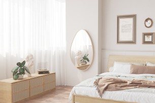Miroir 'Romi' 80x50 Chêne vieilli