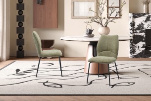 Chaise 'Lara' Tissu Ote Sea 173 Sable