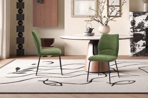 Chaise 'Lara' Tissu Ote Sea 360 Vert