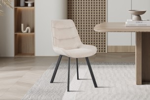 Chaise 'Amelie' Corduroy Sable