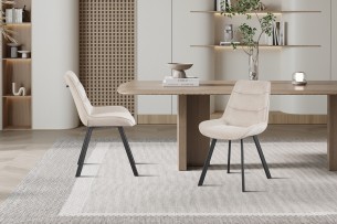 Chaise 'Amelie' Corduroy Sable
