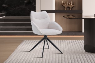 Chaise 'Mahi' Pivotant à 0 Tissu Ote Share 101 Beige