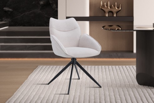 Chaise 'Mahi' Pivotant à 0 Tissu Ote Share 101 Beige