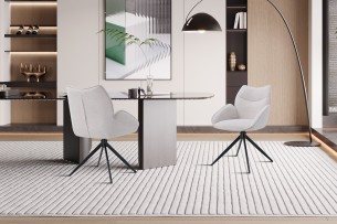 Chaise 'Mahi' Pivotant à 0 Tissu Ote Share 101 Beige