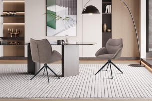 Chaise 'Mahi' Pivotant à 0 Tissu Ote Share 400 Poivre