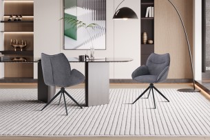 Chaise 'Mahi' Pivotant à 0 Tissu Ote Share 456 Gris foncé