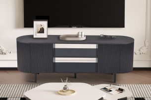 Meuble TV 'Lagos' 160 cm Décor Brun foncé