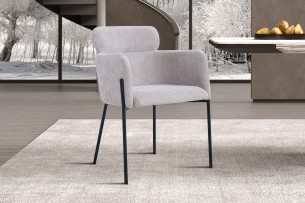 Chaise 'Naomi' Tissu Beige