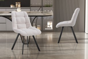 Chaise 'Lizzy' Tissu Ote Share 101 Beige