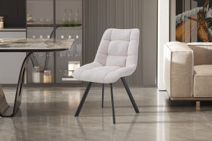 Chaise 'Lizzy' Tissu Ote Share 101 Beige