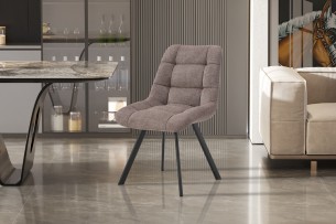 Chaise 'Lizzy' Tissu Ote Share 400 Poivre