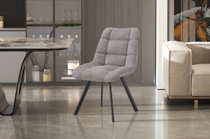 Chaise 'Lizzy' Tissu Ote Share 160 Gris clair