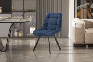 Chaise 'Lizzy' Tissu Ote Share 315 Bleu