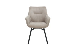 Chaise 'Modest' Pivotant Velours côtelé Beige