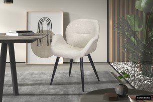 Chaise 'Maxim' Tissu Beige