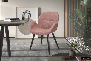 Chaise 'Maxim' Tissu Rose