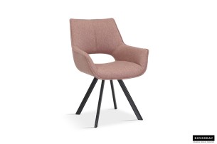 Chaise 'Tim' Tissu Rose