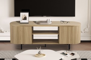 Meuble TV 'Lagos' 160 cm Décor Chêne Naturel