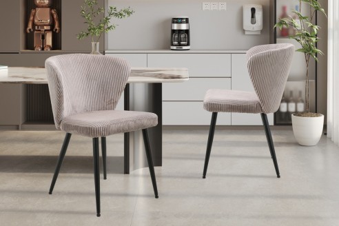 Chaise 'Tornado' Corduroy Fabb Hyper 38 Sable