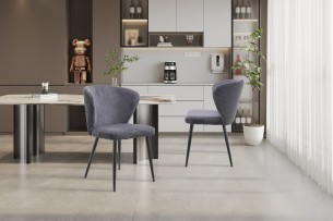Chaise 'Tornado' Corduroy Fabb Hyper 16 Gris