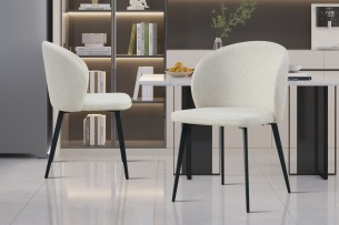 Chaise 'Toledo' Tissu Beige