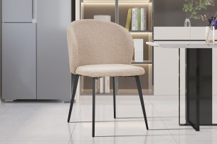 Chaise 'Toledo' Bouclé Sable