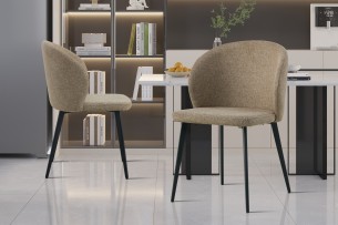 Chaise 'Toledo' Tissu Sable