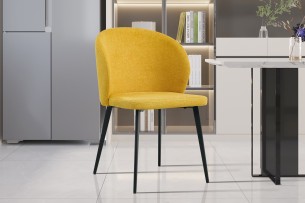 Chaise 'Toledo' Tissu Jaune