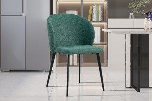 Chaise 'Toledo' Tissu Vert