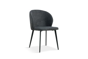 Chaise 'Toledo' Tissu Gris foncé