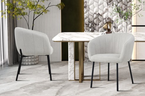 Chaise 'Sevilla' Tissu Beige