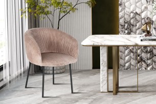 Chaise 'Sevilla' Corduroy Fabb Hyper 38 Sable