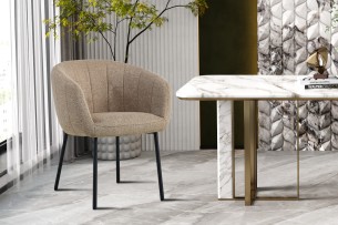 Chaise 'Sevilla' Tissu Sable